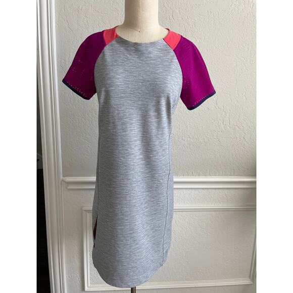 Title Nine Athletic Sporty Gray & Magenta Performance Dress Small - Picture 2 of 11
